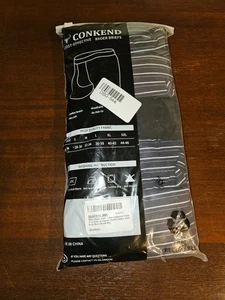 Conkend Mens Boxer Briefs 5 Pack- XXL Navy Stripe No ride up Wide Band - Picture 1 of 3