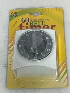 👀 2) NEW MARK-TIME 60 MINUTE SINGLE RING BELL TIMER BX 1022 LOT OF 2 - Picture 1 of 8