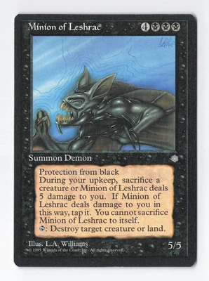 Minion of Leshrac Ice Age MTG Vintage Magic the Gathering Card LP/NM - Image 1 of 2