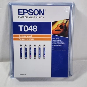 Nuevos cartuchos de tinta Epson Stylus Photo T048 6 colores T0481-9-SV caducidad 03-2012 - Imagen 1 de 10
