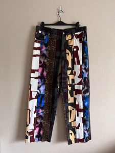 Dries van Noten Pine Patch Jeans - Größe 36 - Auber Multicolor - Brandneu - Bild 1 von 9