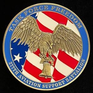 277th Aviation Support Battalion OEF VII Serialized Challenge Coin - Bild 1 von 2