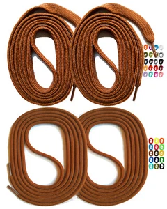 2 PAAR SNORS Schnürsenkel RUND + FLACH 60-240cm reißfest für Sportschuhe Sneaker - Bild 1 von 146