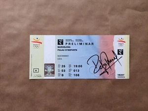 Barcelona Olympics Volleyball 1992 Ticket Signed Rafa Pascual - Imagen 1 de 2