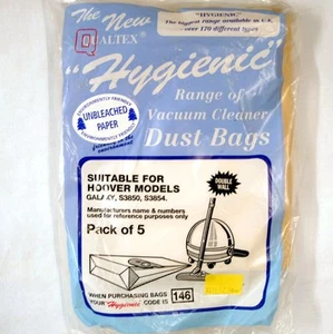 PAPER BAGS FOR HOOVER GALAXY S3850,S3854,S3856,SC222,SC224,SC226,SC228,SC362 ETC - Picture 1 of 5