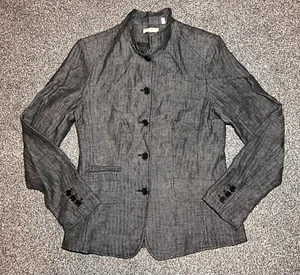 Christian Berg Womens Blazer Coat Size UK 12 Vintage Check Black Grey Jacket - Picture 1 of 12