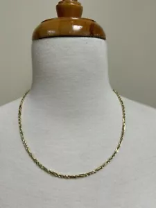 Oro Giallo 14K OROAMERICA CATENA CORDA MILANO**~20" Lunga~12,92 GRAMMI~Collana - Foto 1 di 7