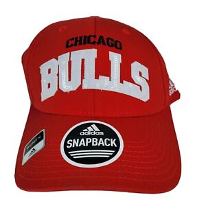 Chicago Bulls Adidas Flashy Snapback Hat Womens Adjustable Red