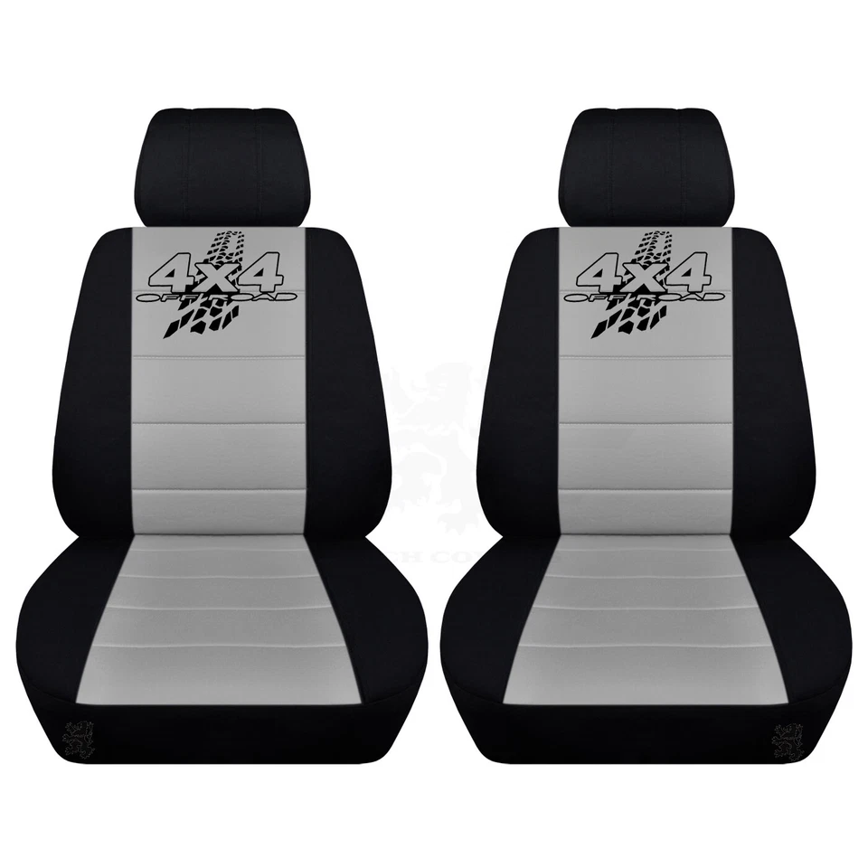 Front Seat Covers Fits 2011-2022 Jeep Wrangler Tire Track Auto Seat Covers - Image 1 of 1
