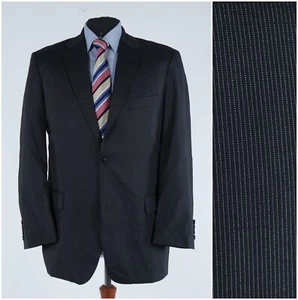 Mens Vintage HUGO BOSS Blazer 44S UK Size Striped Wool Silk Sport Coat Jacket - Picture 1 of 14