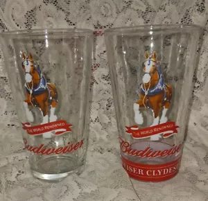2 vasos coloridos de 6" con logotipo Budweiser Clydesdale Horses coleccionables - Imagen 1 de 6