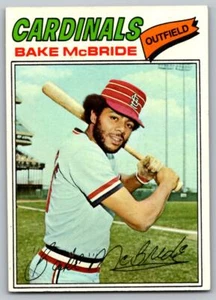 1977 Topps #516 Bake McBride St. Louis Cardinals - Picture 1 of 2
