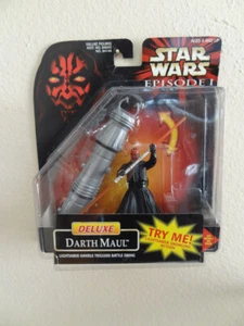 Figura de acción de lujo Darth Maul sable de luz Star Wars episodio 1 Hasbro 1998 - Imagen 1 de 3
