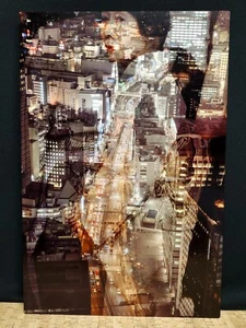 Modern Photography Woman in Kimono Cityscape, Signed - Picture 1 of 3