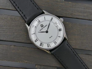 80s watch mens Michel Herbelin Paris ref 2813 Peseux 7001 flat serviced - Picture 1 of 21
