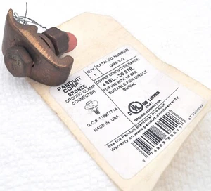 Conector de abrazadera de tierra PANDUIT CORP GMS-2-Q BRONCE 4 SOL-2/0 STR EE. UU. - Imagen 1 de 4