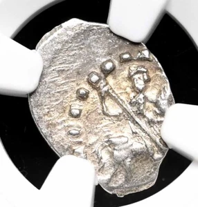 RUSSIA. Ivan IV "The Terrible", 1533-1584. Silver Kopek, Novgorod mint, NGC AU55 - Picture 1 of 4