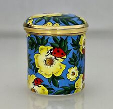 Halcyon Days Ladybug Floral Trinket Box - 86493
