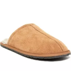 NEW IN ORIGNIAL PACKAGING! MEN'S MINNETONKA CINNAMON STUART CENTER SEAM SCUFF  - Picture 1 of 3