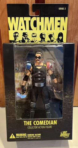2009 DC Direct Watchmen Series 2 The Comedian Action Figure Unsealed/displayed Cover