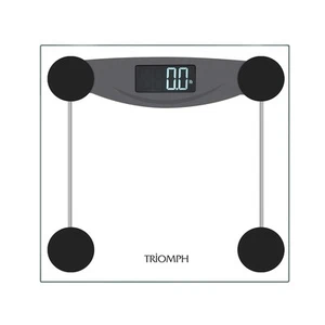 Smart Digital Body Weight Bathroom Scale with Step-On Technology, LCD Black - Bild 1 von 8