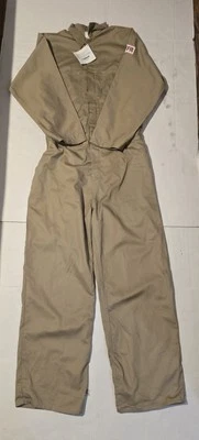 Lakeland FR Coveralls Jumpsuit Adult Size LG30 Stretch Khaki Beige New With Tag - Image 1 of 4