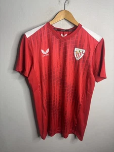 Athletic Club Bilbao Shirt Mens Small Red Soccer La Liga Castore Short Sleeve - Picture 1 of 6