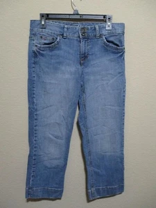 Tommy Hilfiger Damen Gr. 8 Cropped Denim Distressed Jeans helle Waschung - Bild 1 von 7