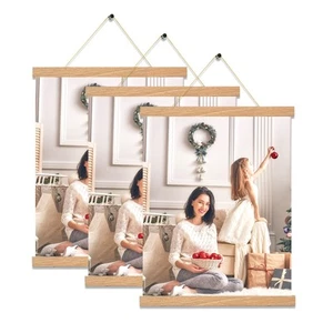 3 Pack Magnetic Poster Hanger Frame,16x20 16x24 16x16 Poster Frame Wood Magne... - Picture 1 of 7
