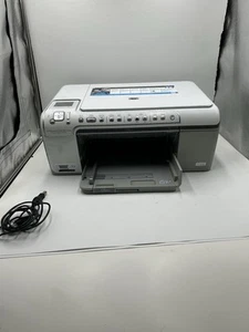 HP Photosmart C5280 All-In-One Inkjet Printer w/ Cord TESTED WORKING Perfectly - Picture 1 of 20