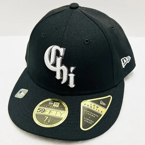 New Era Chicago White Sox City Connect Low 59FIFTY Fitted Hat Cap Schwarz 7 1/8 - Bild 1 von 5