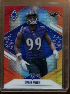 2021 Panini Phoenix Odafe Oweh Fire Burst Rookie Baltimore Ravens #156 - Picture 1 of 2