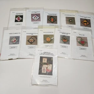 Sekas & Co Lot of 11 Painted Canvas Cross Stitch Needlepoint Pattern FOB - Picture 1 of 4