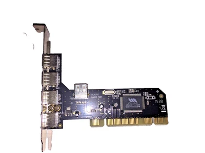 SD-VIA-5U 5-Port ( 4-Int + 1-Ext ) USB 2.0 PCI Card VIA Chipset - Image 1 of 3