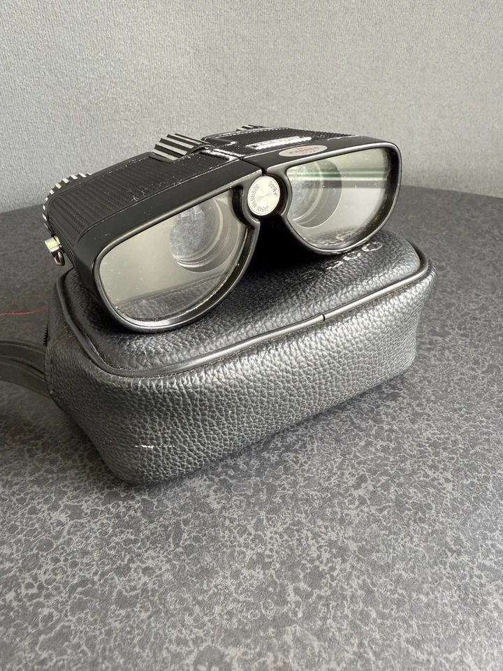 Vintage Tasco Model 159 8x21 431ft at 1000yds Binoculars + Case - Image 1 of 4