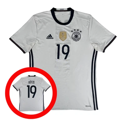 Germany 2015/16 ADIDAS Gotze Home Football Shirt M Soccer Jersey - Image 1 of 4