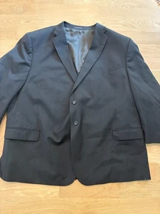 Joseph & Feiss Blazer Charcoal Gray Wool Two Button Single Vent Sport Coat - 56R - Picture 1 of 10