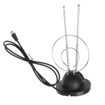 Receptor estéreo de radio FM interior telescópico orejas de conejo ANTENA 75 ohmios cable coaxial Foto 1 de 4