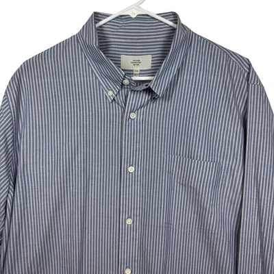 JACK SPADE Mens Blue Stripe Button Down Shirt XXL Bleecker Street New York - Image 1 of 4