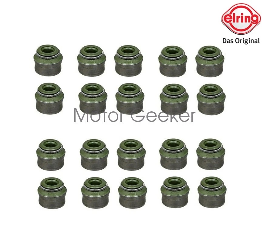 16 x OEM Elring Valve Steam Seals For Audi A3 A4 Q5 VW Jetta Beetle CC Eos Jetta Foto 1 de 2