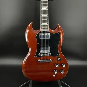 NEU SG 400 E-Gitarre braune Farbe HH Tonabnehmer feste Brücke - Bild 1 von 8