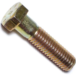 014973253455 8 grobe Sechskantschrauben, 1/2-13 x 2, Stück-4, gelb - Bild 1 von 1