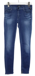 REPLAY Cherilyn Jeans Women's W28/L30 Low Waist Slim Fit Stretch Zip Hems - Picture 1 of 9