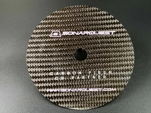 CD Partner HiFi Tuning Mat CD Stabilizer Carbon Fiber HI-END Sonarquest clamp - Picture 1 of 3