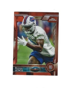 2015 Topps Chrome Orange Refractors #126 Dezmin Lewis RC BUFFALO BILLS - Picture 1 of 1