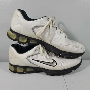 Nike Air Men's White Golf Shoes 317476-101 Size 9.5 Spikes - Picture 1 of 8