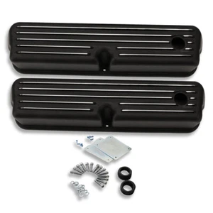 For Ford Small Block SBF 5.0L 289 351W 1962-1985 Retro Black Tall Valve Covers - Bild 1 von 5