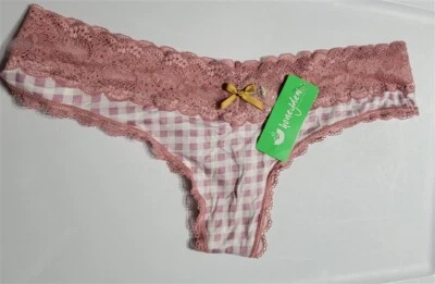 NWT honeydew XL Ahna Thong Panty Underwear Gingham 120213 - Image 1 of 2