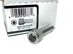 4 pz Hillman 3268 Viti a Tappo a Presa in Acciaio Inox 3/8-16 x 1-1/4" - Foto 1 di 3