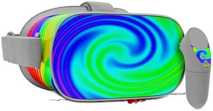 Skin Wrap for Oculus Go Rainbow Swirl - Picture 1 of 3